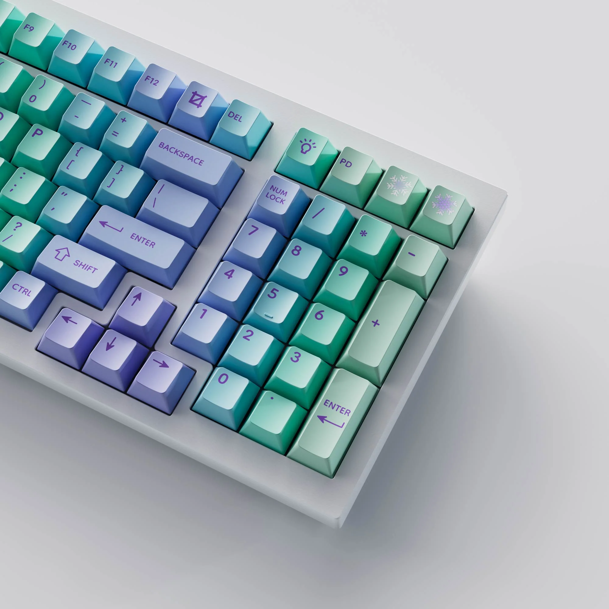 Keychron Cloud and Snow - Cherry Profile Dye-Sub PBT Full Keycap Set - Image 3