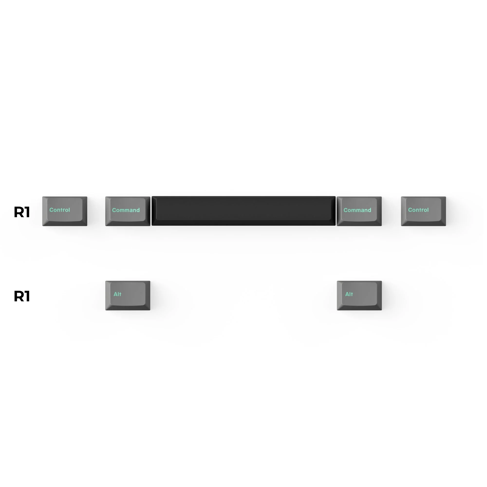 Cherry Profile Double - Shot PBT Full Set Keycaps - Hacker Mint - Image 4
