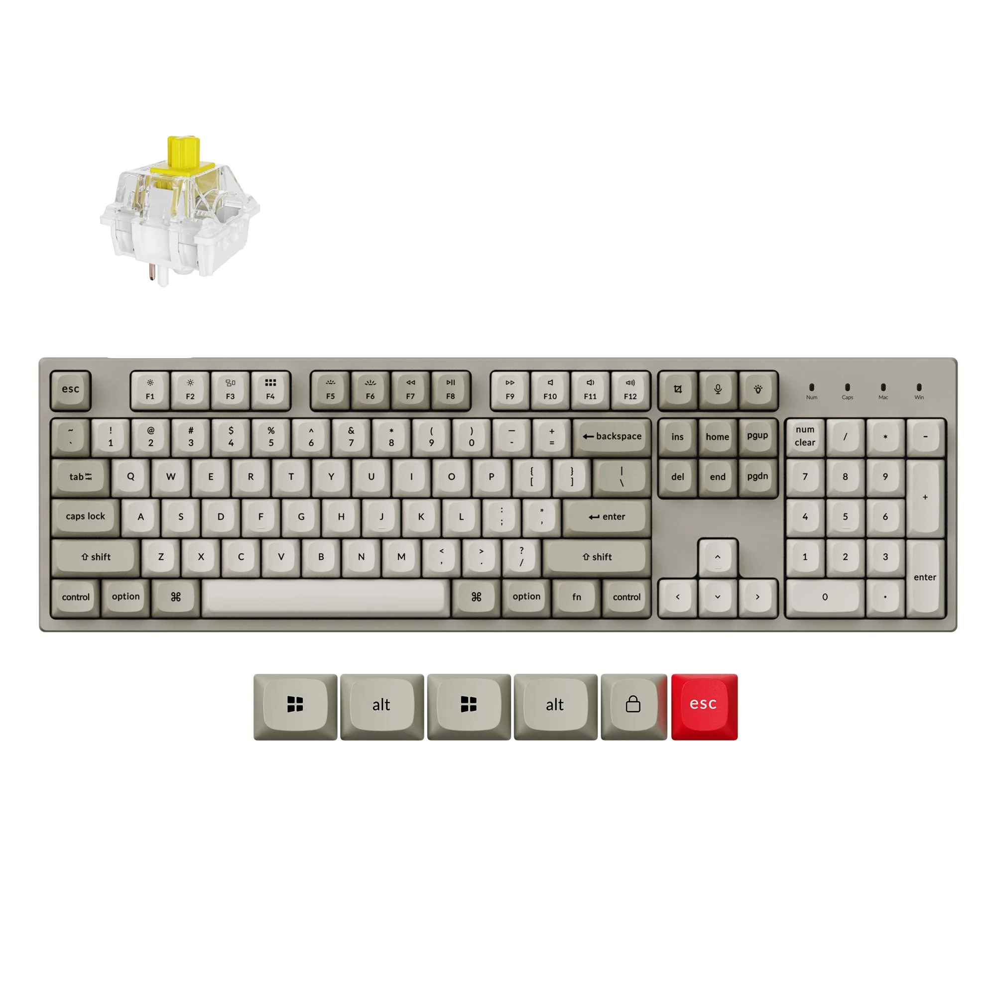 Keychron C2 Pro 8K QMK Wired Custom Mechanical Keyboard - Image 3