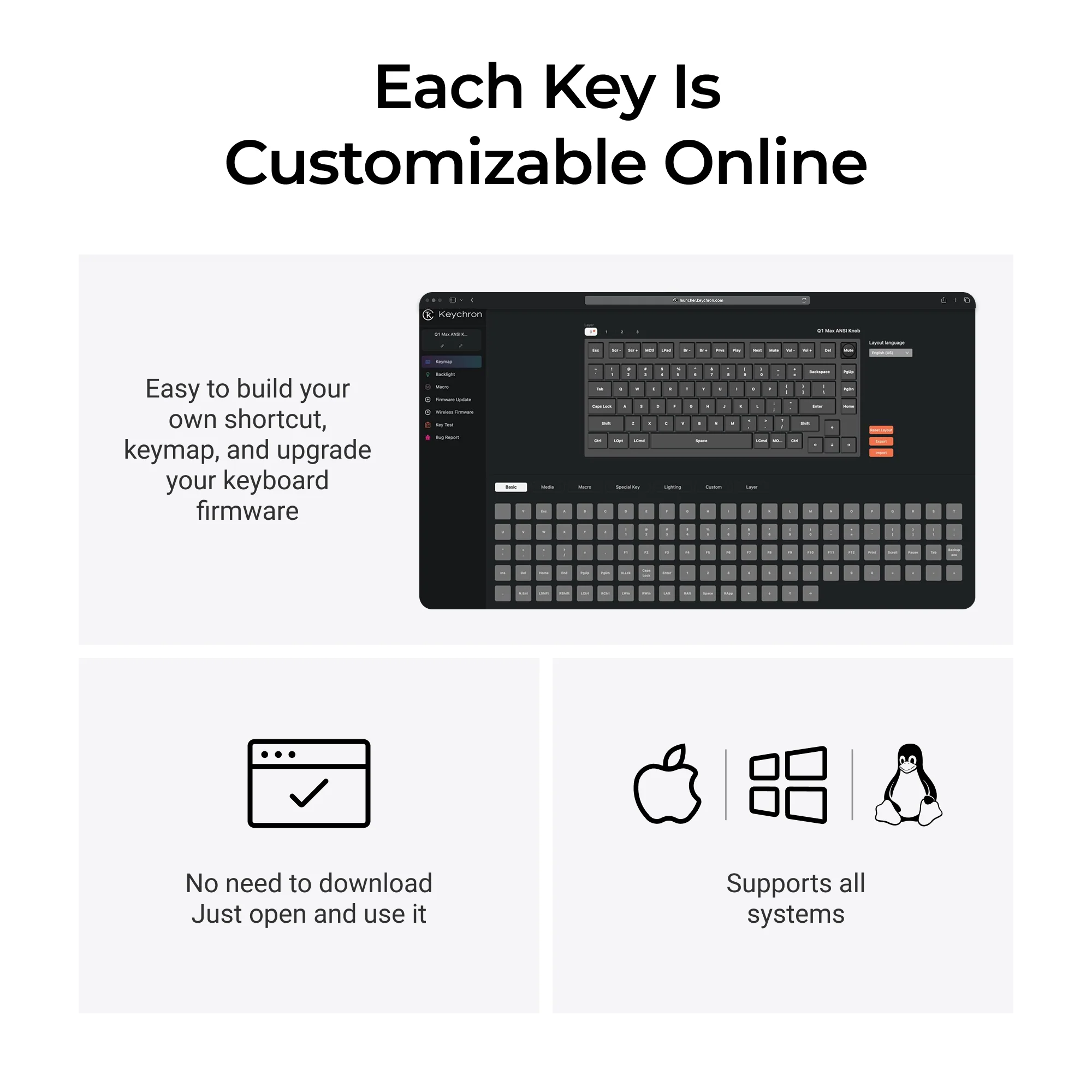 Keychron Q1 Max QMK/VIA Wireless Custom Mechanical Keyboard - Image 7