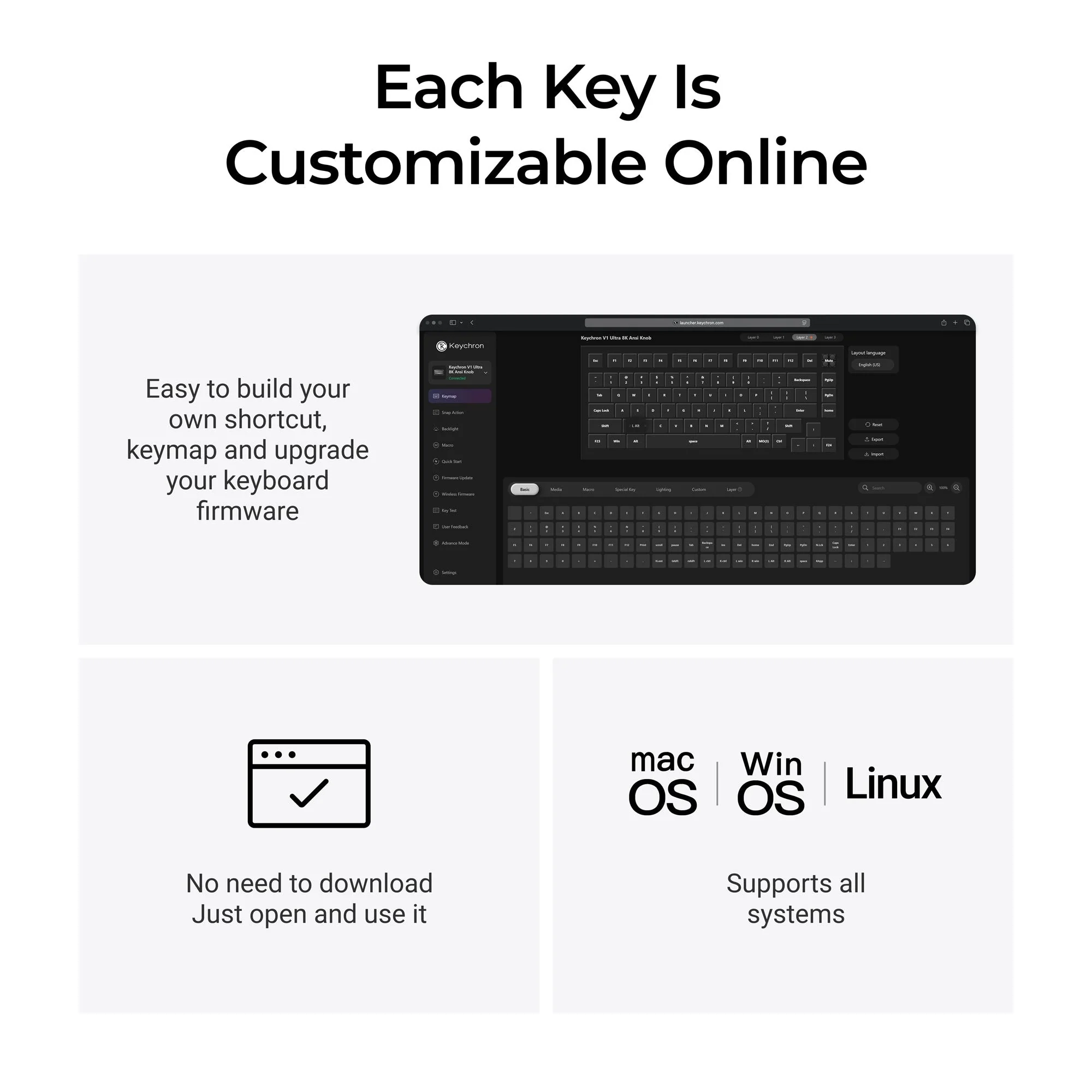 Keychron V1 Ultra 8K Wireless Custom Mechanical Keyboard - Image 7