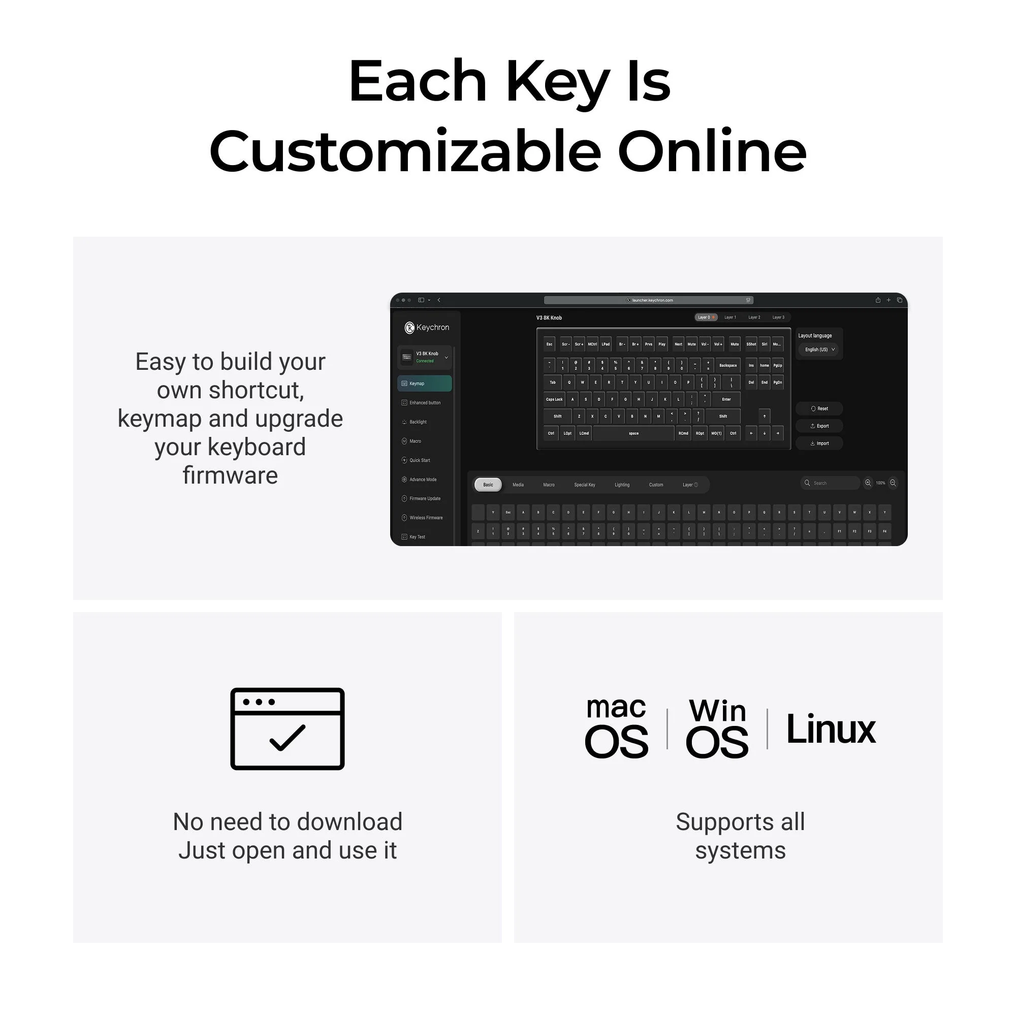 Keychron V3 8K QMK Wired Custom Mechanical Keyboard - Image 5